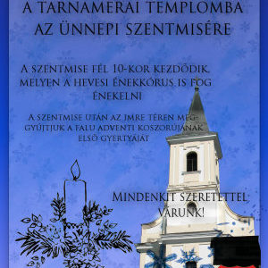 Meghívó Ünnepi Szentmisére