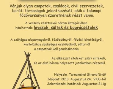 Falunapi játékok és főzőverseny