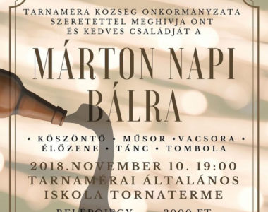 Márton napi bál 2018. november 10.