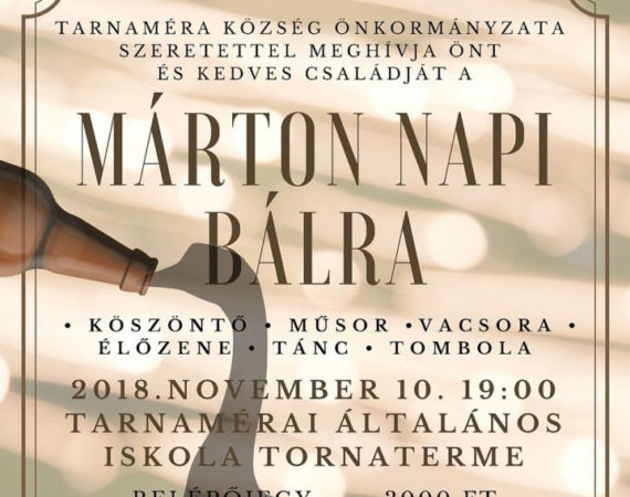 Márton napi bál 2018. november 10.
